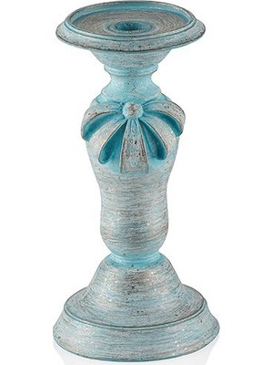 Porio Pr30 1031 Mavi Kurdeleli Küçük Mumluk 23*12