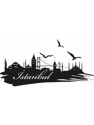 Stickermarket İstanbul Silüeti Sticker