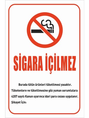 Stickermarket Sigara İçilmez