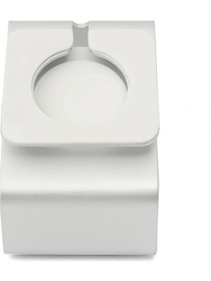 Microcase Apple Watch Uyumlu için Alüminyum Şarj Standı - Gümüş