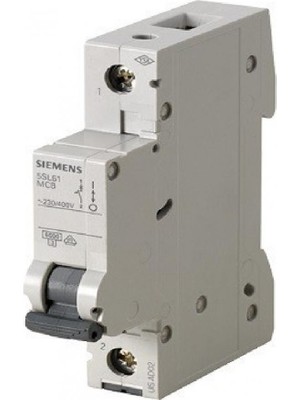 Siemens B Tipi Bir Faz Ve Nötr Kesmeli Anahtarlı Otomatik Sigorta 5Sl Classic Monofaze 1X 25 Amper