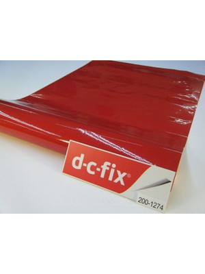 d-c-fix 200-1274 Düz Kırmızı Parlak Yapışkanlı Folyo