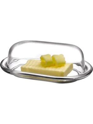Paşabahçe Cam Kapaklı Tereyağlık Peynirlik