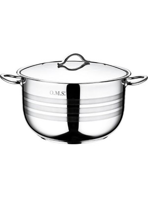 Oms Mega Çelik Tencere 36 x 22 cm