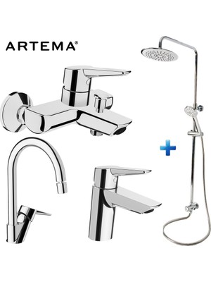 Artema Solid S 3 Lü Batarya Seti + Punto Plus 3C Tepeduş Seti