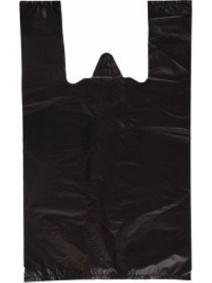 Orjin Siyah Hışır Atlet Market Poşeti 30x60 cm 2 kg Büyük Boy Dayanıklı ve Çok Amaçlı Kullanım