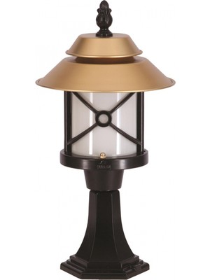 AVONNI BSU-68049-BSA-KOP Sarı/Siyah Boyalı Dış Mekan Aydınlatma E27 Aluminyum Polikarbon Cam 30cm