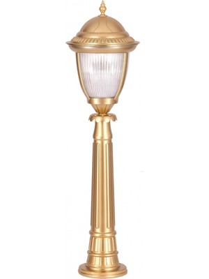 AVONNI BSU-68053-BSA-B Sarı Boyalı Dış Mekan Aydınlatma E27 Aluminyum Döküm Dip Polikarbon Cam 25cm
