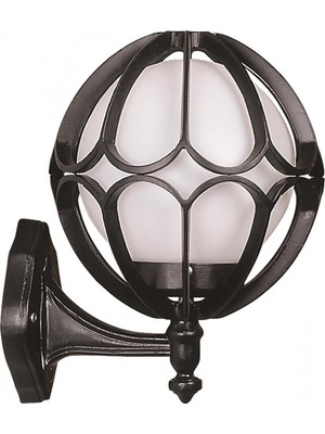 AVONNI BAP-68078-BSY-M1-OP Siyah Boyalı Dış Mekan Aydınlatma E27 Aluminyum Polietilen Cam 25x25cm