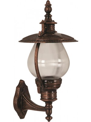 AVONNI BAP-68205-BKR Kahverengi Boyalı Dış Mekan Aydınlatma E27 ABS Akrilik Cam 28x25cm