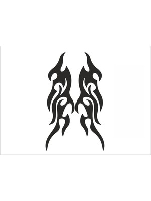 Stickermarket Alevli Siyah Sticker