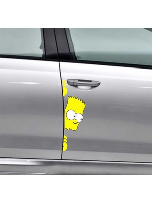 Stickermarket Simpson Araba Sticker