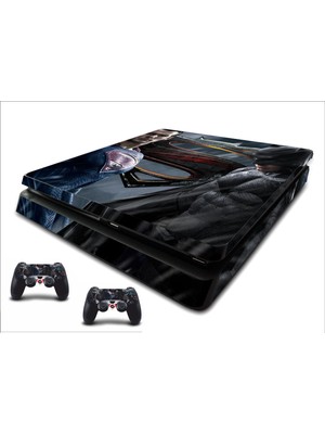 Stickermarket PS4 Slim Batman vs Superman Sticker Seti