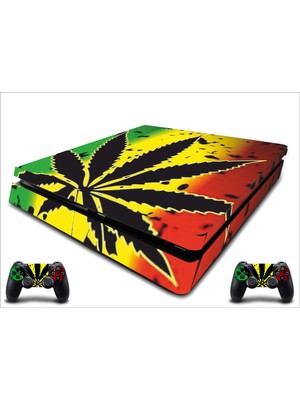 Stickermarket PS4 Slim Weed Sticker Seti
