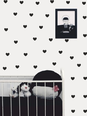 Stickermarket Kalp Dekorasyon Sticker Seti