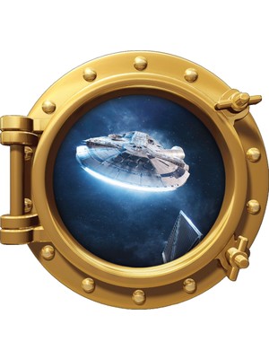 Renkselart Uzay Gemisi Bilim Kurgu Uzay Duvar Sticker