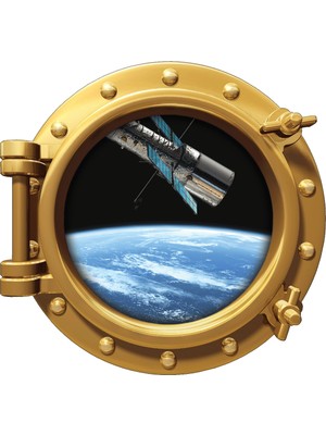 Renkselart Uzay Gemisi Atmosfer Roket Uydu Duvar Sticker