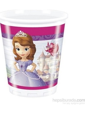 Süsle Bebek ve Parti Prenses Sofia The First - Bardak - 200 cc - Pakette 8 Adet