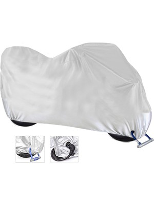 AutoEN Yuki QM50QT-6E Snoopy Motosiklet Brandası (Arka Çanta,Topcase ve Güvenlik Kilidi Uyumlu)