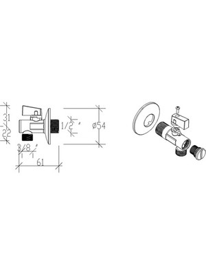 Vera Filtreli Ara Musluk 3/8" 69100V