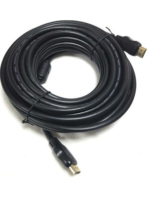 Gesi 10 mt HDMI Kablo Full HD 1080P Altın Uçlu Konnektörler ile Yüksek Performans