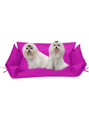 Pufumo Pufumo Kedi Köpek Yatağı-Minderi Pembe Büyük Boy