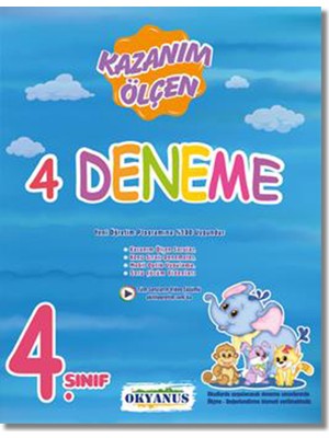 Okyanus Yayınları Kazanım Ölçen 4 Deneme 4. Sınıf