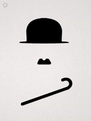 Areksan Charlie Chaplin Duvar Sticker 50 cm