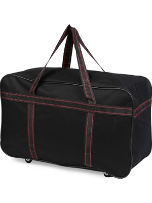 Boyraz Valiz Siyah Kulplu Büyük Boy Valiz,Seyahat Çantası,Büyük Boy Outdoor ,Tekerlekli Çanta