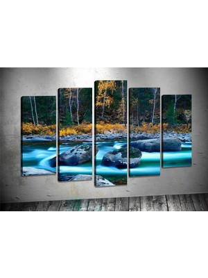 Tablocenter 5 Parçalı Manzara Kanvas Tablo 60 x 100 cm