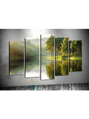Tablocenter 5 Parçalı Manzara Kanvas Tablo 60 x 100 cm
