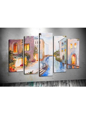 Tablocenter 5 Parçalı Manzara Kanvas Tablo 60 x 100 cm