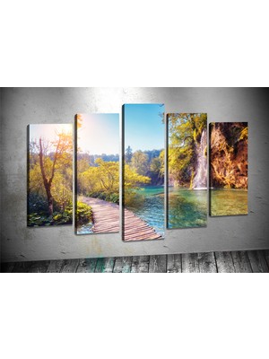 Tablocenter 5 Parçalı Manzara Kanvas Tablo 60 x 100 cm