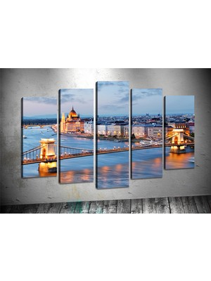 Tablocenter 5 Parçalı Manzara Kanvas Tablo 60 x 100 cm
