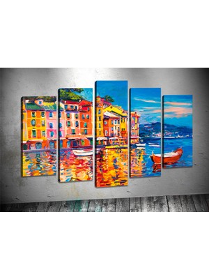 Tablocenter 5 Parçalı Manzara Kanvas Tablo 60 x 100 cm