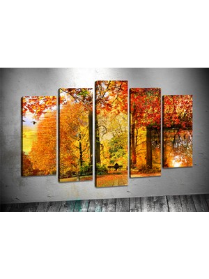 Tablocenter 5 Parçalı Manzara Kanvas Tablo 60 x 100 cm