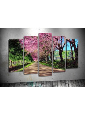 Tablocenter 5 Parçalı Manzara Kanvas Tablo 60 x 100 cm