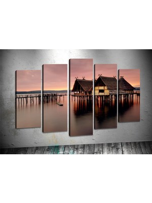 Tablocenter 5 Parçalı Manzara Kanvas Tablo 60 x 100 cm