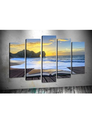Tablocenter 5 Parçalı Dekoratif Kanvas Tablo 60 x 100 cm