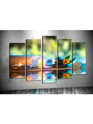 Tablocenter 5 Parçalı Dekoratif Kanvas Tablo 60 x 100 cm