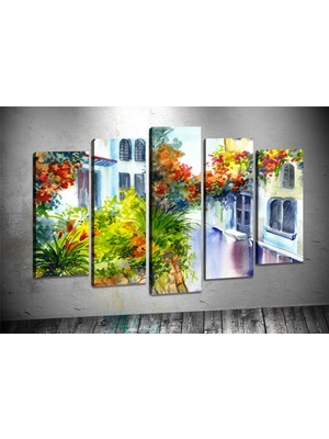 Tablocenter 5 Parçalı Dekoratif Kanvas Tablo 60 x 100 cm