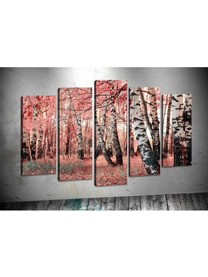Tablocenter 5 Parçalı Dekoratif Kanvas Tablo 60 x 100 cm