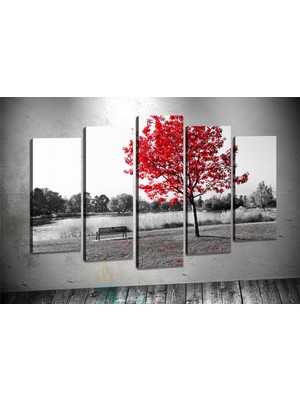 Tablocenter 5 Parçalı Dekoratif Kanvas Tablo 60 x 100 cm