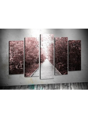 Tablocenter 5 Parçalı Dekoratif Kanvas Tablo 60 x 100 cm