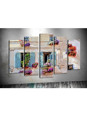 Tablocenter 5 Parçalı Dekoratif Kanvas Tablo 60 x 100 cm