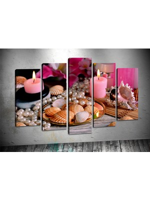 Tablocenter 5 Parçalı Dekoratif Kanvas Tablo 60 x 100 cm