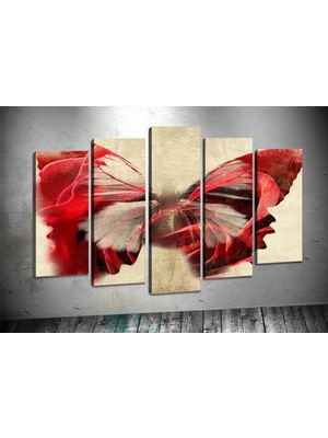 Tablocenter 5 Parçalı Dekoratif Kanvas Tablo 60 x 100 cm