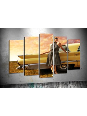 Tablocenter 5 Parçalı Dekoratif Kanvas Tablo 60 x 100 cm