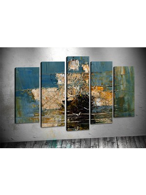 Tablocenter 5 Parçalı Dekoratif Kanvas Tablo 60 x 100 cm