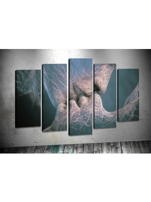 Tablocenter 5 Parçalı Dekoratif Kanvas Tablo 60 x 100 cm